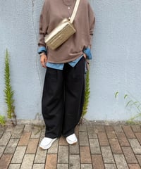 袖スッキリポンチョニット