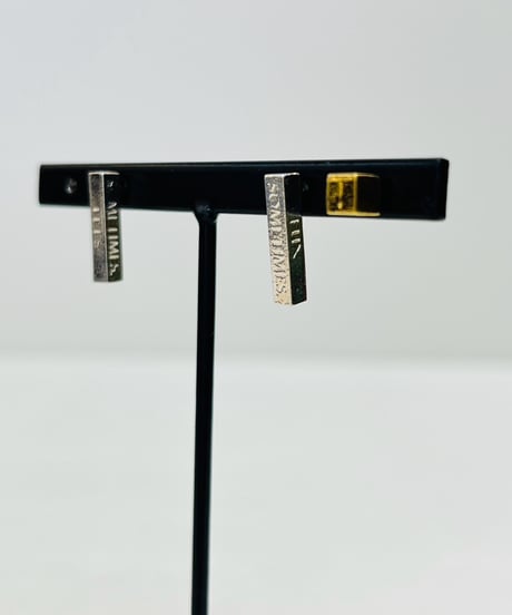 3PC SET バー&キューブピアス