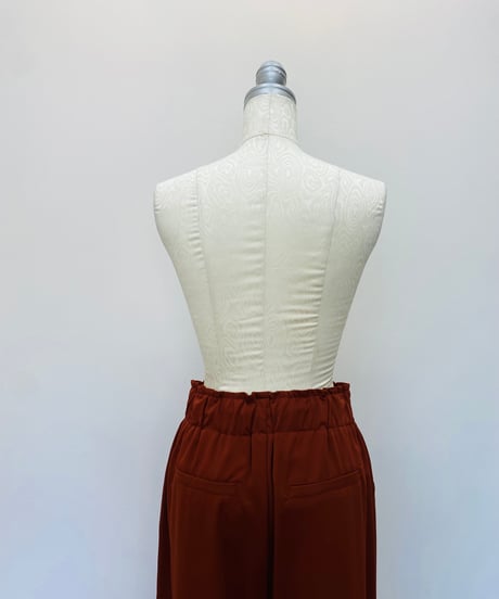 ノースリーブ シャツ＆8.5丈ワイドパンツ
