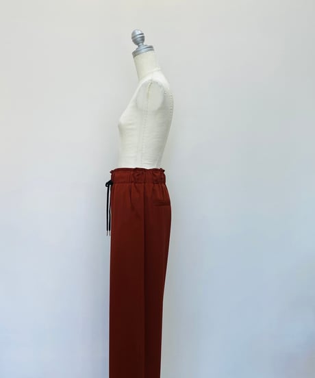 ノースリーブ シャツ＆8.5丈ワイドパンツ