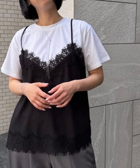 レースキャミTシャツ