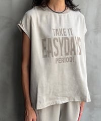 テンセルフレンチスリーブTシャツ