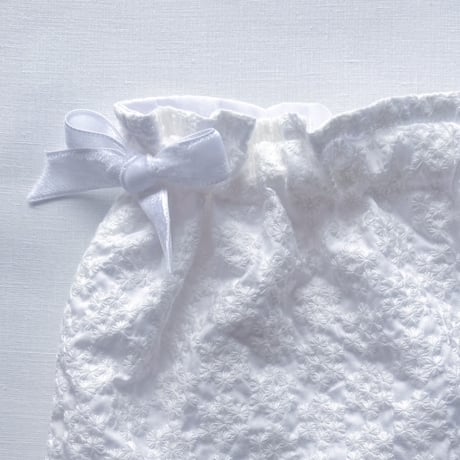 白の厚手Pouch Lサイズ