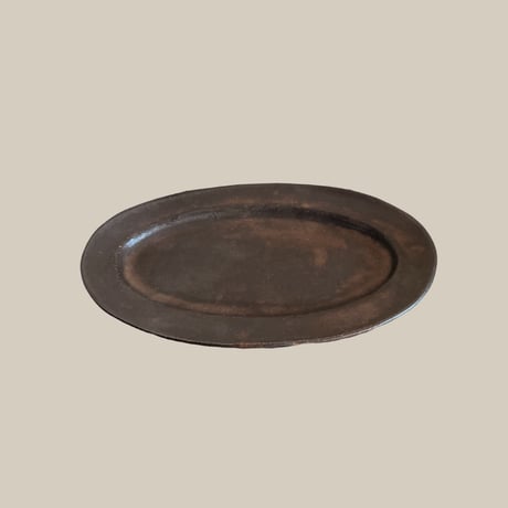 ceramica LABORATORY /   Oval plate Black