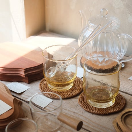 Yellow Glass Tumbler