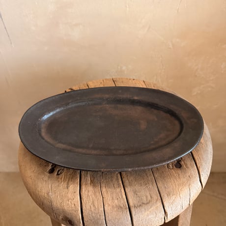 ceramica LABORATORY /   Oval plate Black