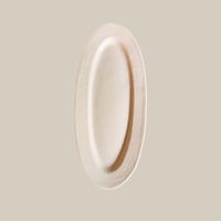 ceramica LABORATORY / Oval Plate ( WH )