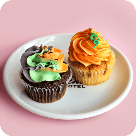 カップケーキセット(パンプキン＆スプーキー※10月限定商品)4個セット