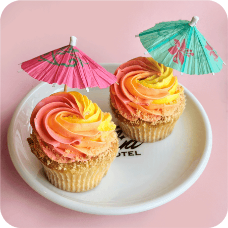カップケーキセット(サンセット※8月限定商品)4個セット