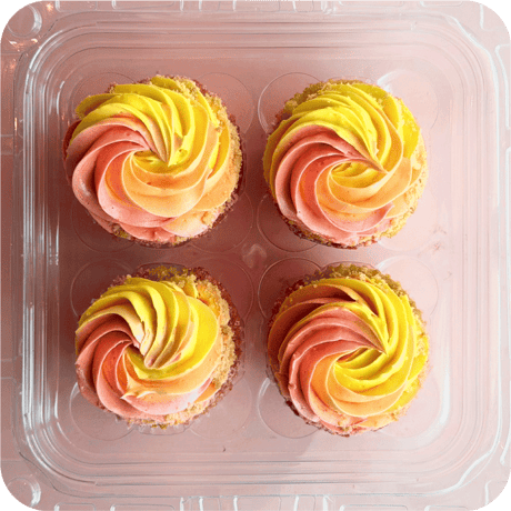 カップケーキセット(サンセット※8月限定商品)4個セット