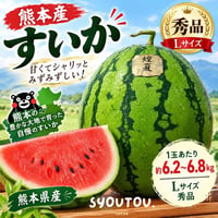 熊本産 煌夏 すいか L号 6.2~6.8kg  スイカ すいか西瓜 甘い果物 フルーツ