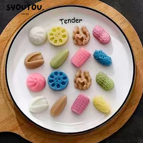 栄養たっぷり シリコンモールド型  ピーナッツ クルミ ピスタチオ ヒマワリの種 レンコン トウモロコシ 蒸し饅頭 食品モールド 抜き型