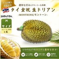 タイ産 金枕 ドリアン 2.1~2.5kg M号 生ドリアン 金枕 生ドリアン モントーン 新鮮ドリアン Monthong Durian