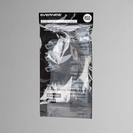 【EVERNEW（エバニュー）】Water carry 1500ml Grey（ウォーターキャリー 1500ml グレー）
