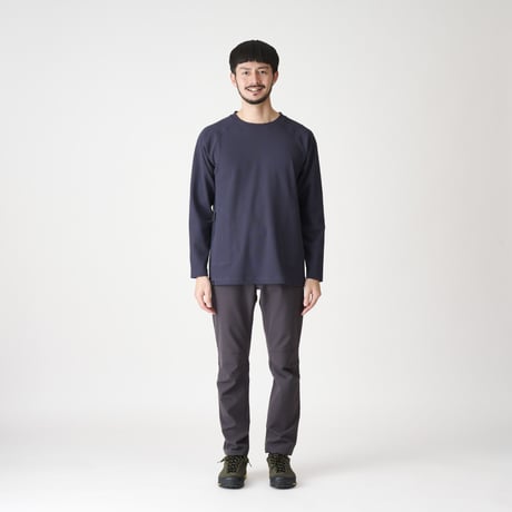 【AXESQUIN（アクシーズクイン）】Waffle LS Tee（ワッフルロングスリーブT）