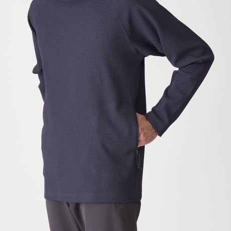 【AXESQUIN（アクシーズクイン）】Waffle LS Tee（ワッフルロングスリーブT）