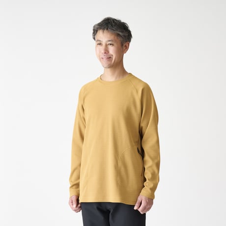 【AXESQUIN（アクシーズクイン）】Waffle LS Tee（ワッフルロングスリーブT）