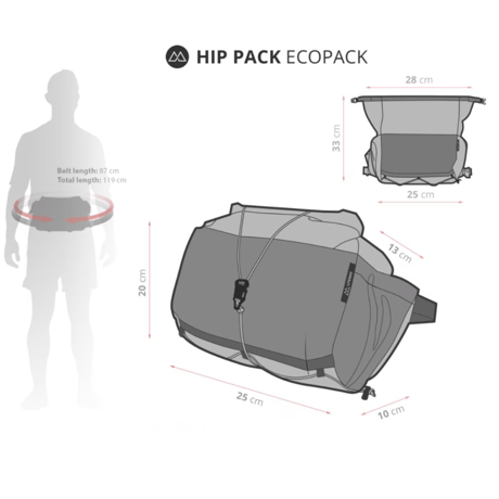 【LITEWAY（ライトウェイ）】HIP PACK ECOPAK（ヒップパック エコパック）