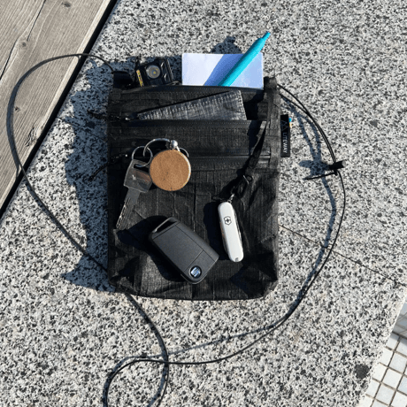 【LITEWAY（ライトウェイ）】TRAVEL WALLET ULTRA / Black（トラベルウォレット ウルトラ ブラック）
