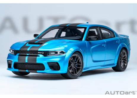 AUTOart 1/18　ダッジ チャージャー SRT ヘルキャット レッドアイ ジェイルブレイク （パール・ブルー／カーボンブラック・ストライプ ＜B5 BLUE＞）　71753