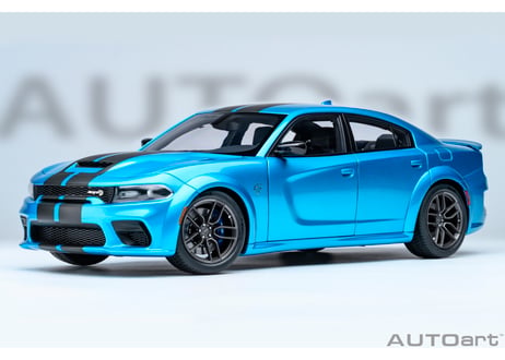 AUTOart 1/18　ダッジ チャージャー SRT ヘルキャット レッドアイ ジェイルブレイク （パール・ブルー／カーボンブラック・ストライプ ＜B5 BLUE＞）　71753