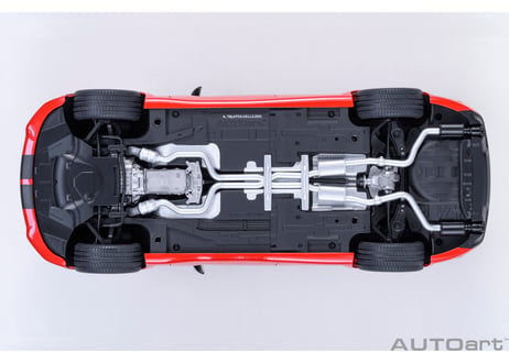 AUTOart 1/18　ダッジ チャージャー スキャットパック ワイドボディ （レッド／カーボンブラック・ストライプ ＜TORRED＞）　71759