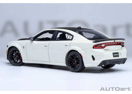 AUTOart 1/18　ダッジ チャージャー SRT ヘルキャット レッドアイ ジェイルブレイク （ホワイト／マットブラック ＜KNUCKLE WHITE＞）　71751