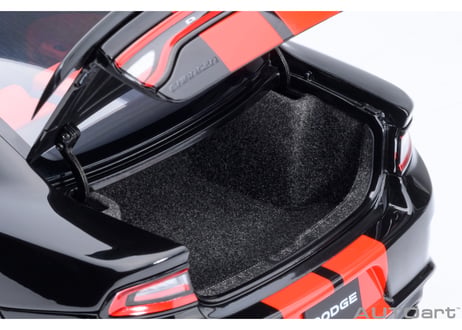 AUTOart 1/18　ダッジ チャージャー SRT ヘルキャット レッドアイ ジェイルブレイク （ブラック／オレンジ・ストライプ ＜PITCH BLACK＞）　71754