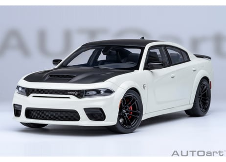 AUTOart 1/18　ダッジ チャージャー SRT ヘルキャット レッドアイ ジェイルブレイク （ホワイト／マットブラック ＜KNUCKLE WHITE＞）　71751