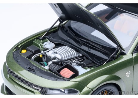 AUTOart 1/18　ダッジ チャージャー SRT ヘルキャット レッドアイ ジェイルブレイク （メタリック・グリーン／ブラック ＜F8 GREEN＞）　71752