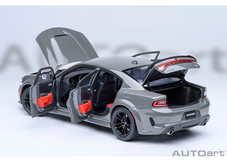 AUTOart 1/18　ダッジ チャージャー スキャットパック ワイドボディ （グレー ＜DESTROYER GREY＞）　71756