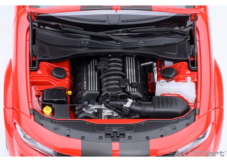 AUTOart 1/18　ダッジ チャージャー スキャットパック ワイドボディ （レッド／カーボンブラック・ストライプ ＜TORRED＞）　71759