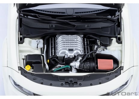 AUTOart 1/18　ダッジ チャージャー SRT ヘルキャット レッドアイ ジェイルブレイク （ホワイト／マットブラック ＜KNUCKLE WHITE＞）　71751