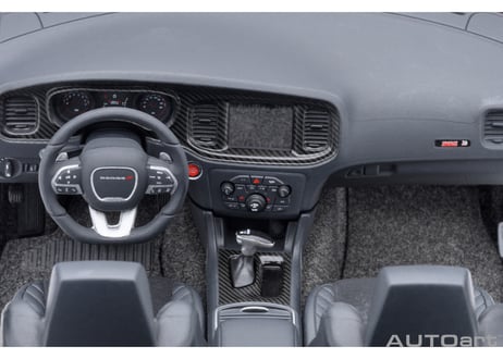 AUTOart 1/18　ダッジ チャージャー スキャットパック ワイドボディ （レッド／カーボンブラック・ストライプ ＜TORRED＞）　71759