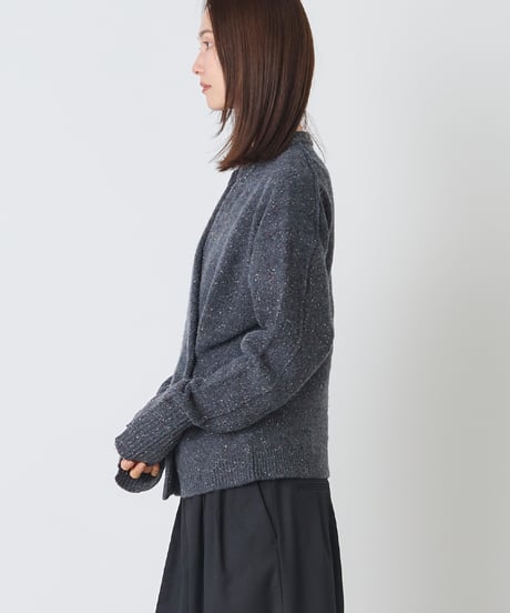 COLOR　NEP TWEED　KNIT　CARDIGAN