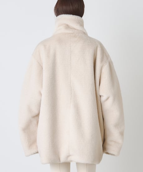 NYLON COTTON ×FUR REVERSIBLE COAT