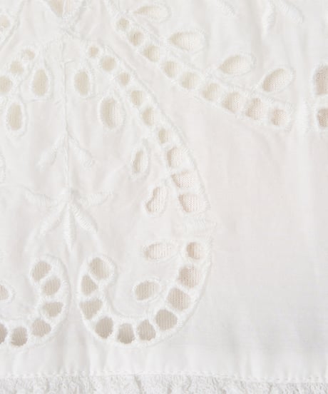 COTTON SILK　LACE　BLOUSE
