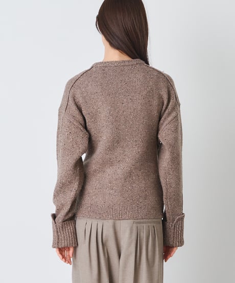 COLOR　NEP TWEED　KNIT　CARDIGAN