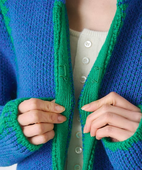 COLOR MOULINET KNIT JACKET