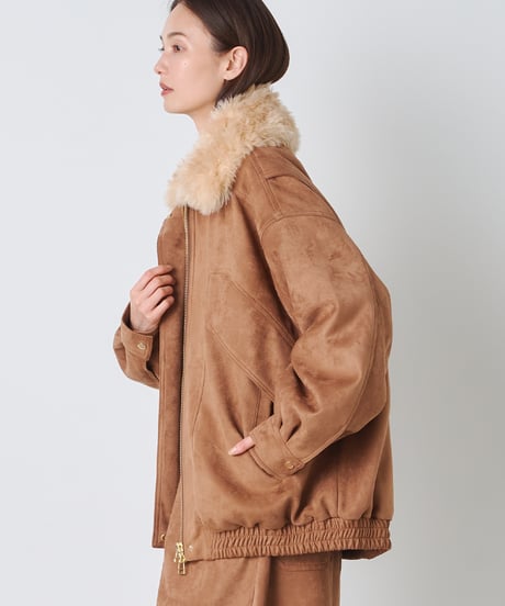 SYNTHETIC LEATHER BLOUSON
