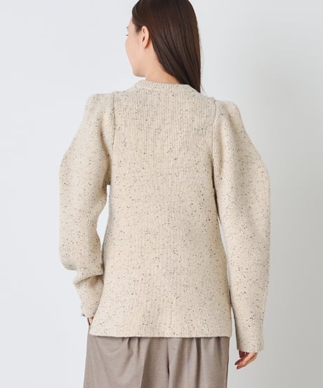 COLOR　NEP TWEED　KNIT　PULLOVER