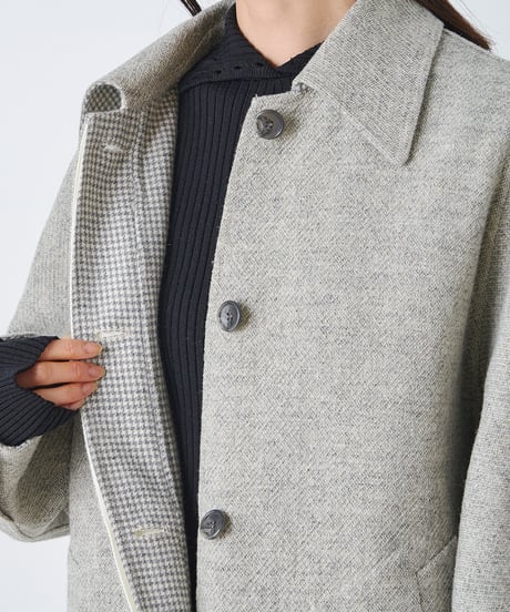 REVERSIBLE CHECK COAT
