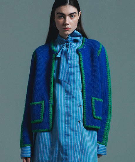 COLOR MOULINET KNIT JACKET