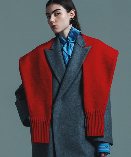 NON MULESING WOOL　KNIT SHOULDER　WRAP