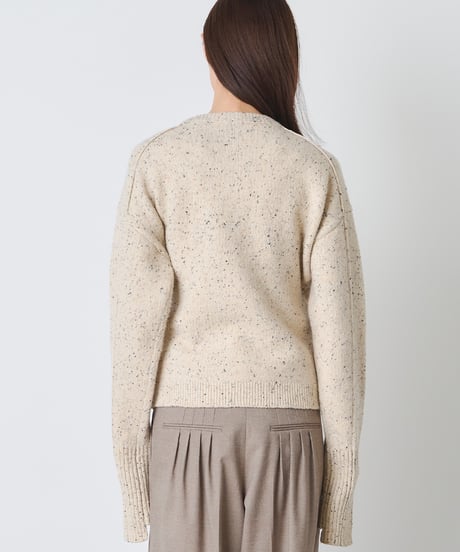COLOR　NEP TWEED　KNIT　CARDIGAN