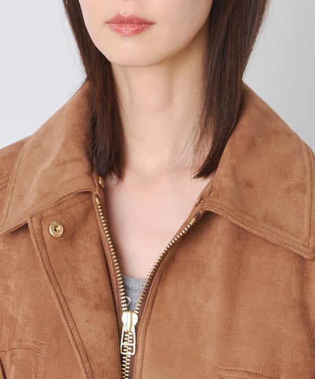 SYNTHETIC LEATHER BLOUSON