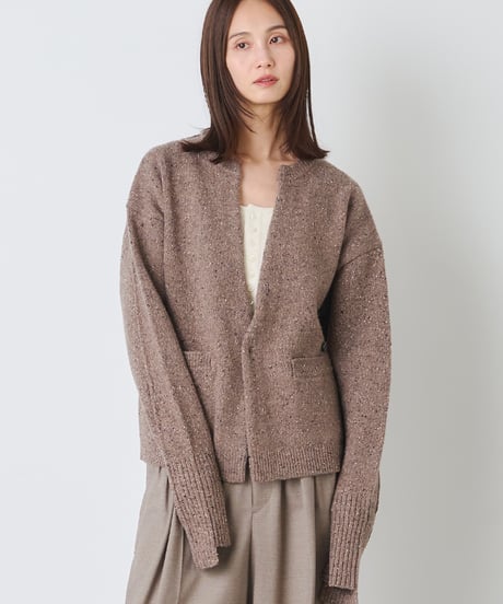 COLOR　NEP TWEED　KNIT　CARDIGAN