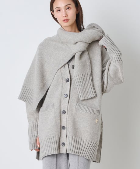 NON MULESING WOOL　KNIT SHOULDER　WRAP
