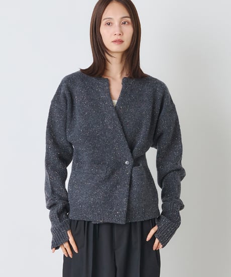 COLOR　NEP TWEED　KNIT　CARDIGAN
