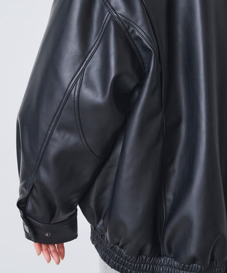 SYNTHETIC LEATHER BLOUSON